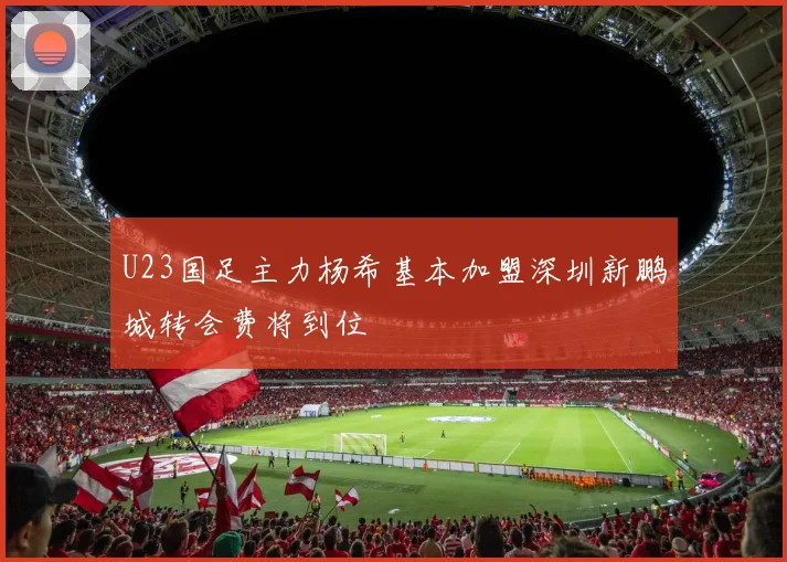 U23国足主力杨希基本加盟深圳新鹏城转会费将到位